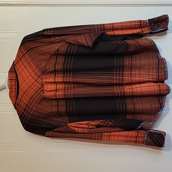 BDG Karl Flannel Plaid Oversized Button Down Shirt US XS NWOT - Picture 4 of 11